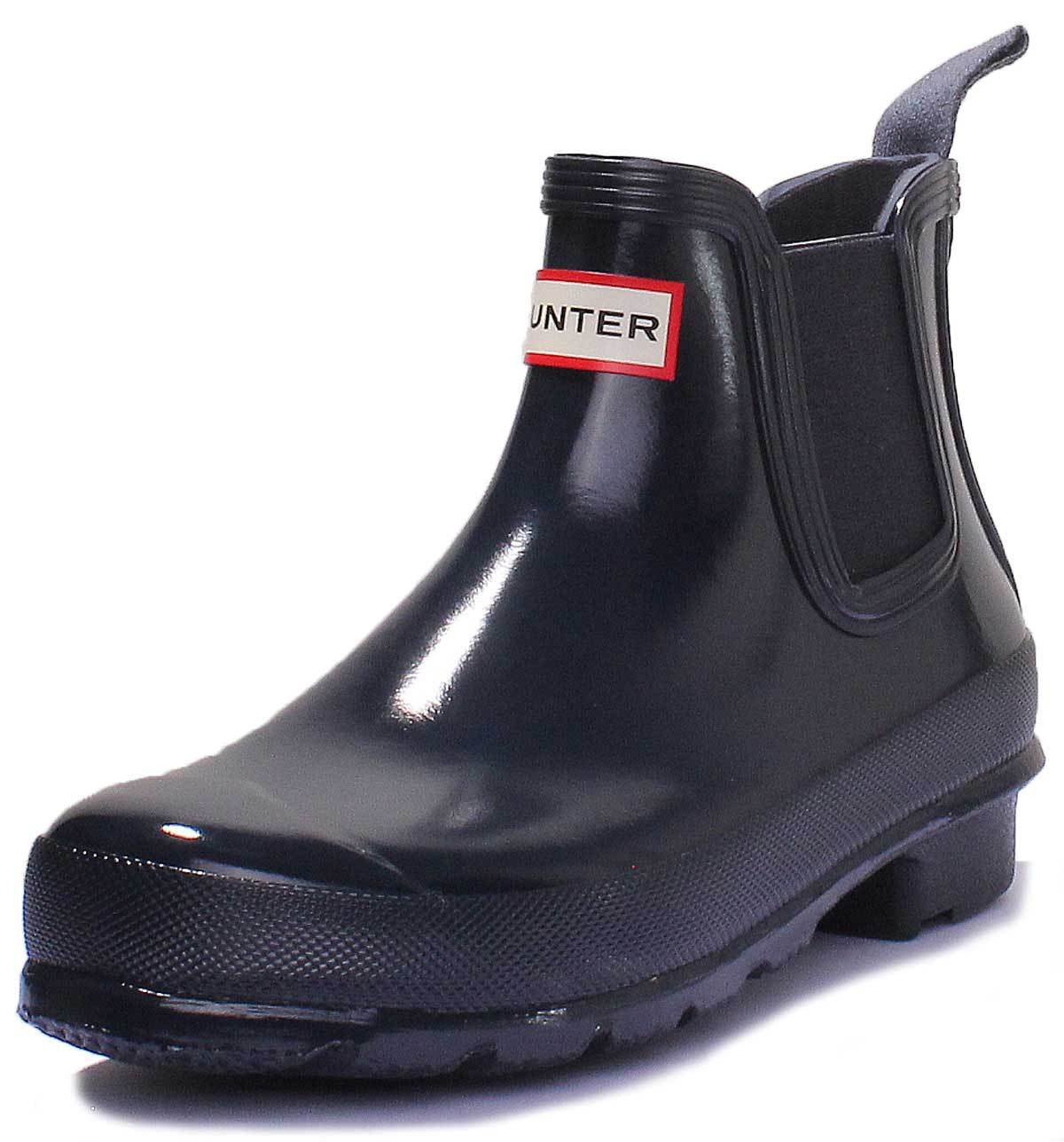 hunter rubber chelsea boots