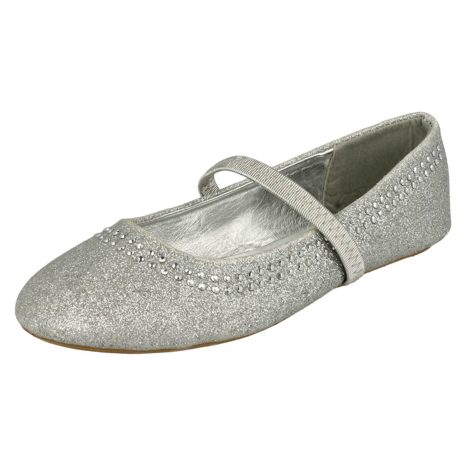 Ragazze Brillantini Elasticizzato Cinturino Basse