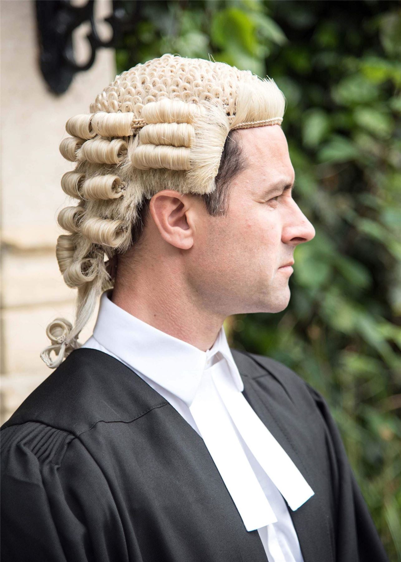 Barrister Gown, Wig and Ribbon/Collarette Set Legal wear package eBay