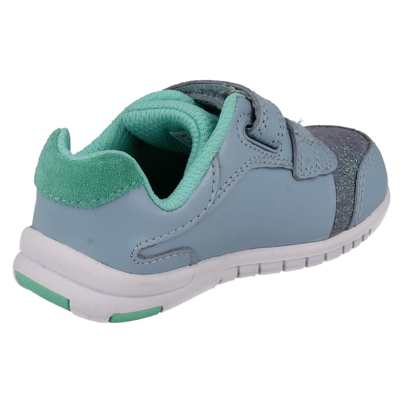 Infant Girls Clarks First Trainers Azon Maze Infant Girls Clarks First Trainers Azon Maze