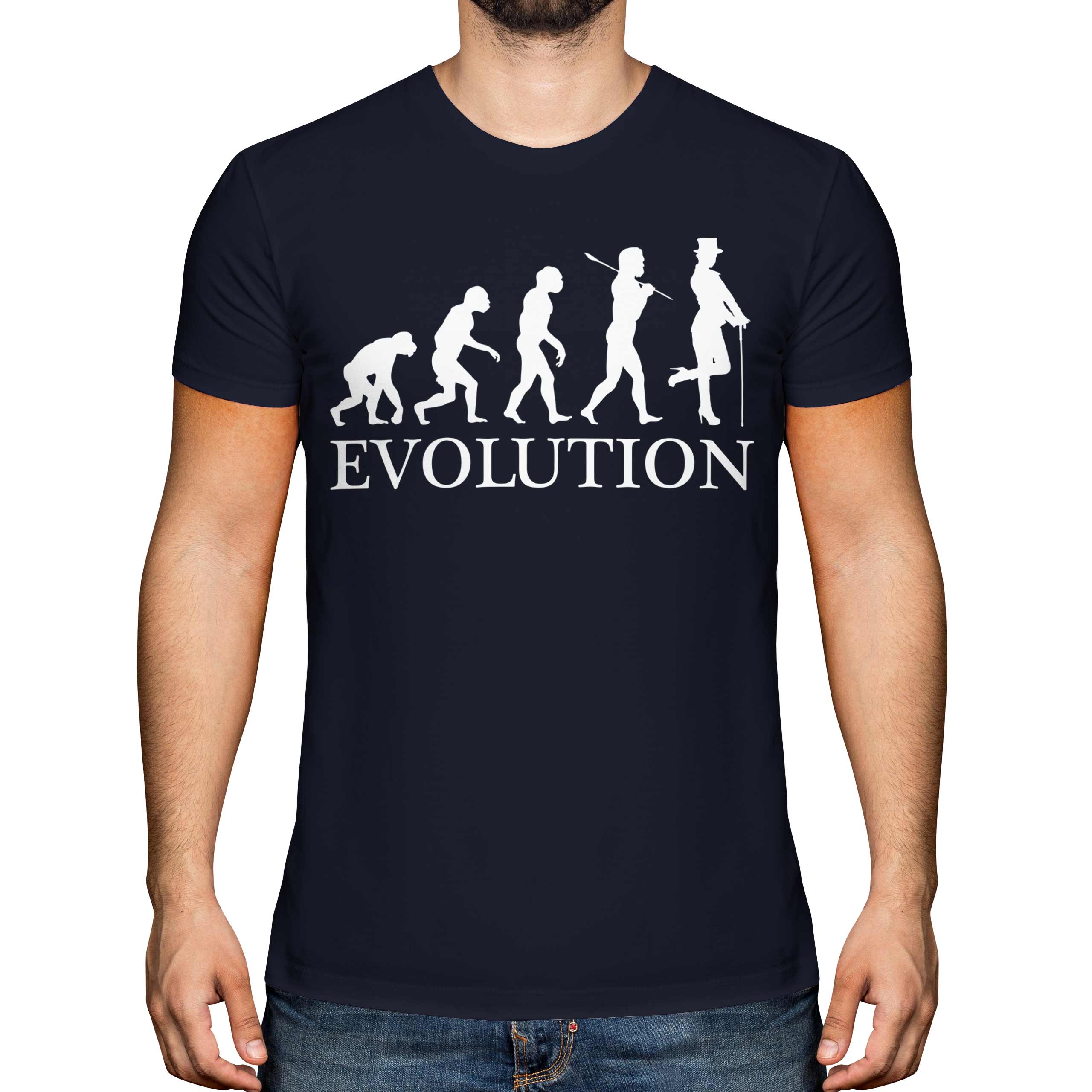 Cabaret Bailarina Evolución Hombre Camiseta Top Regalo Disfraz