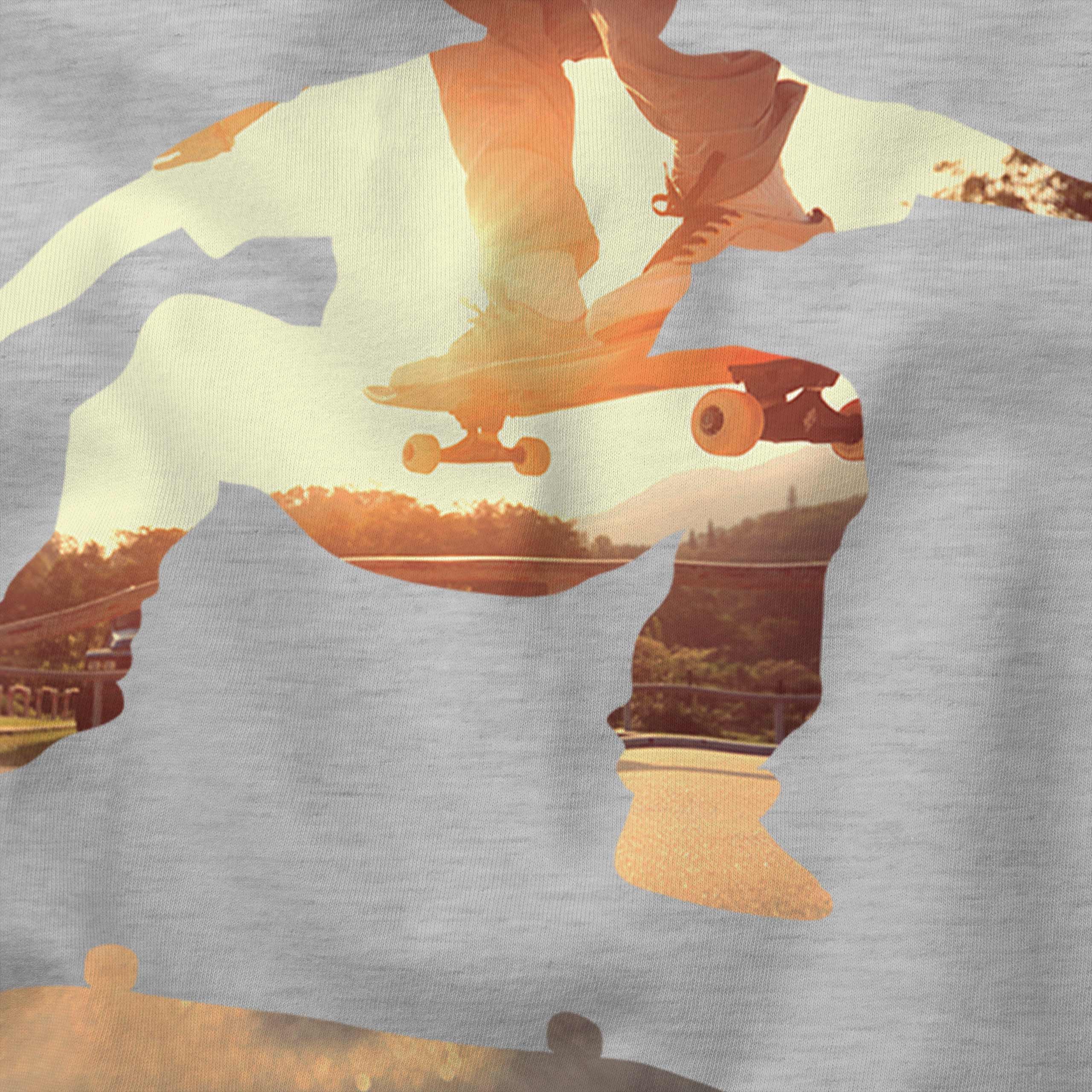 Skateboarder Herren T-Shirt Geschenk Extreme SPORTS Geometrisch - Bild 14 von 21