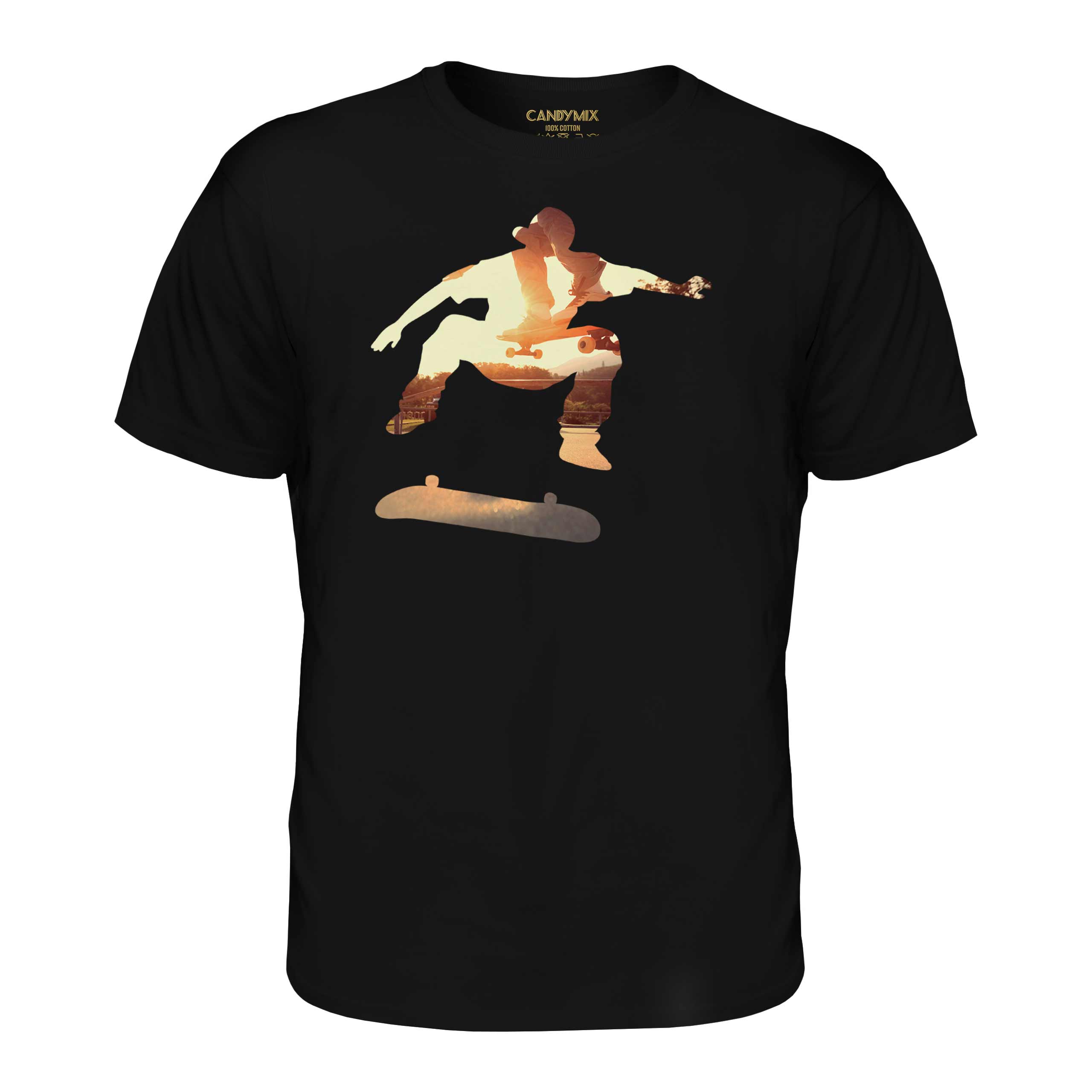 Skateboarder Herren T-Shirt Geschenk Extreme SPORTS Geometrisch - Bild 8 von 21
