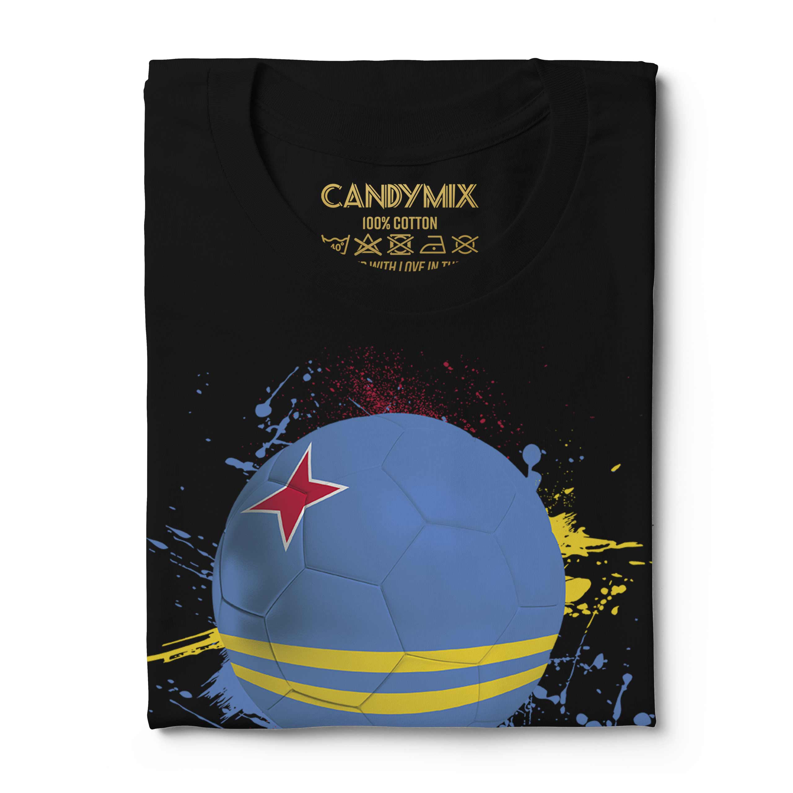 Aruba Football Hommes T-Shirt Cadeau Coupe Du Monde Sport - Picture 10 of 21