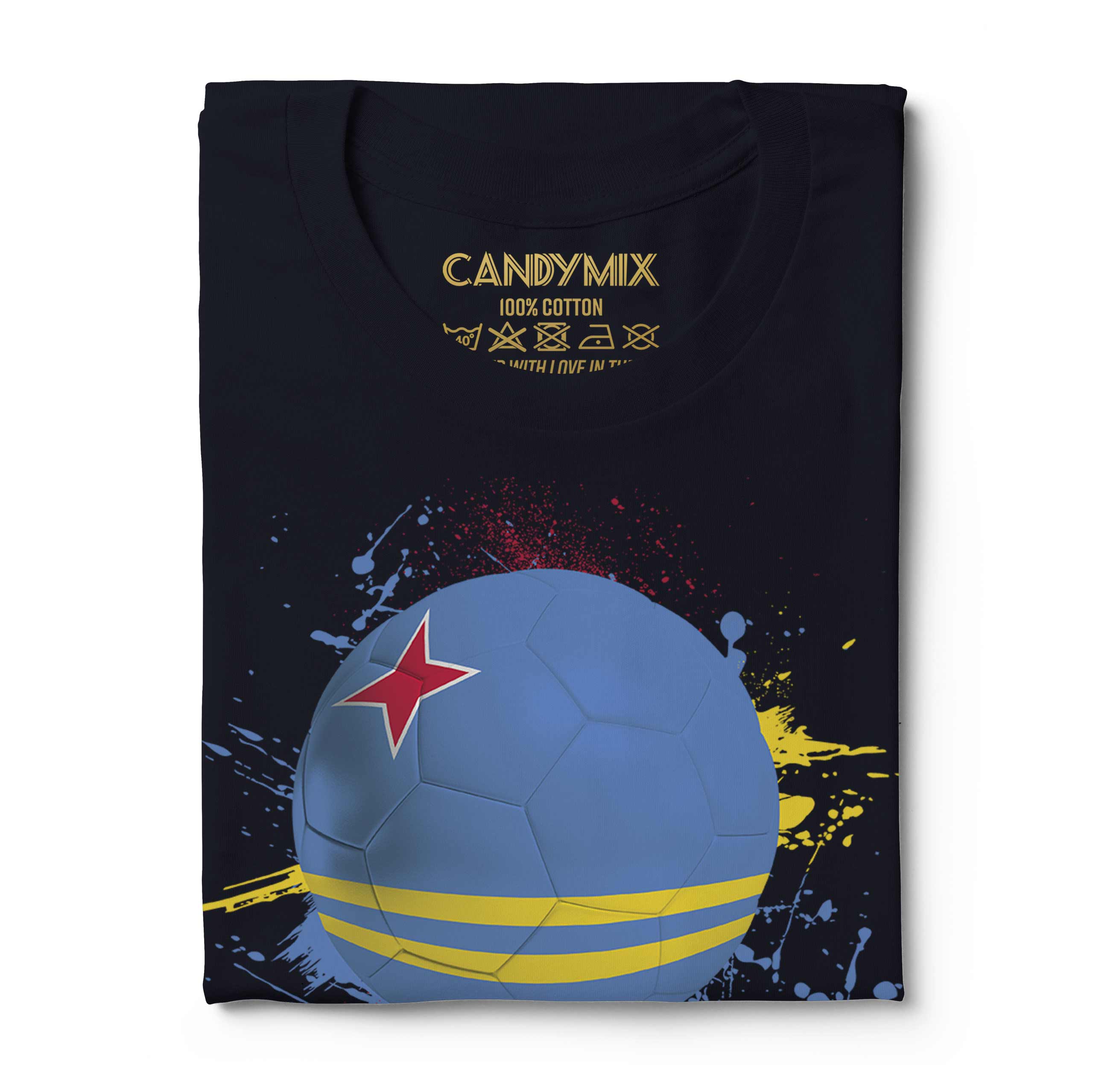 Aruba Football Hommes T-Shirt Cadeau Coupe Du Monde Sport - Picture 20 of 21