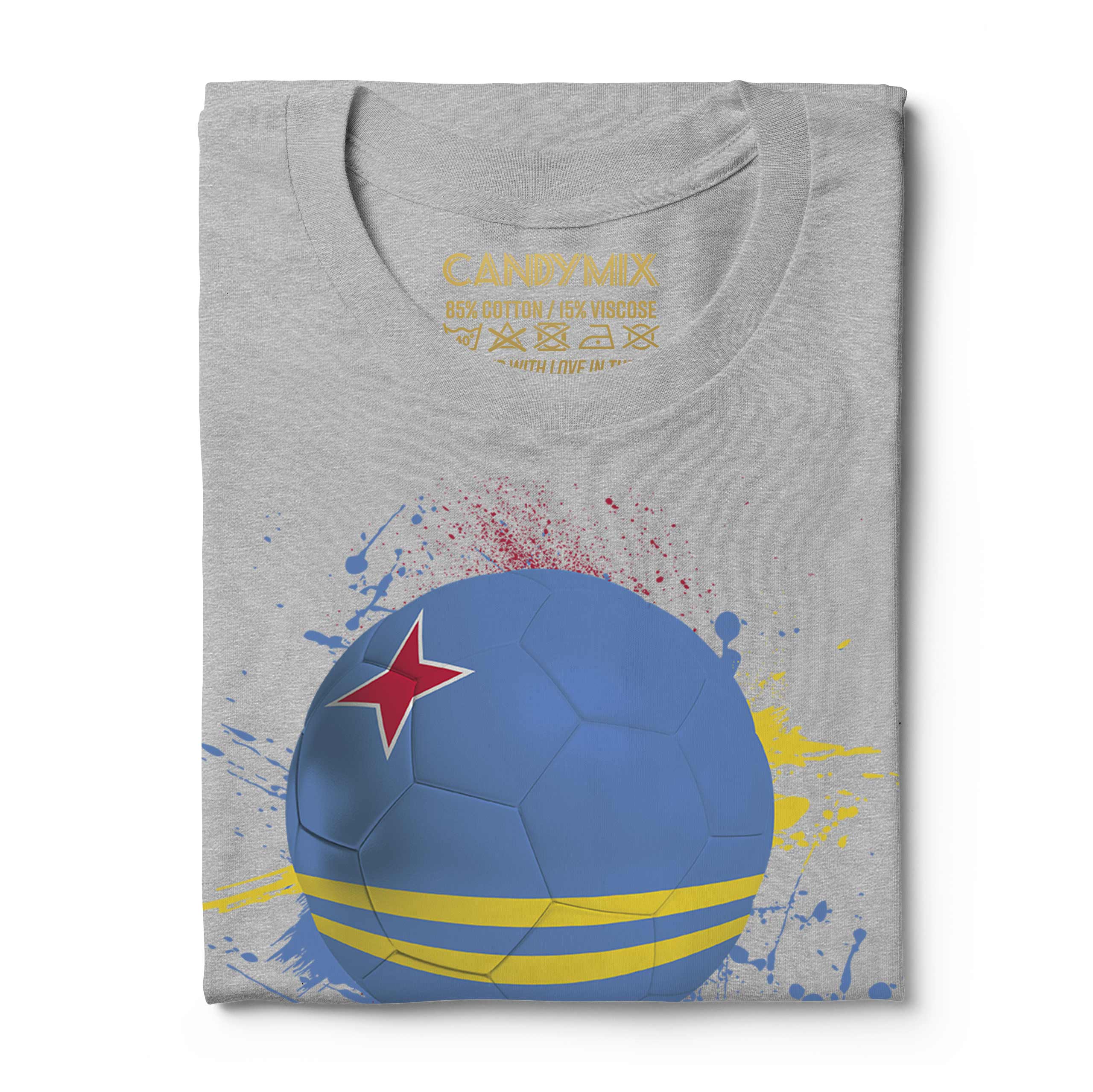 Aruba Football Hommes T-Shirt Cadeau Coupe Du Monde Sport - Picture 15 of 21
