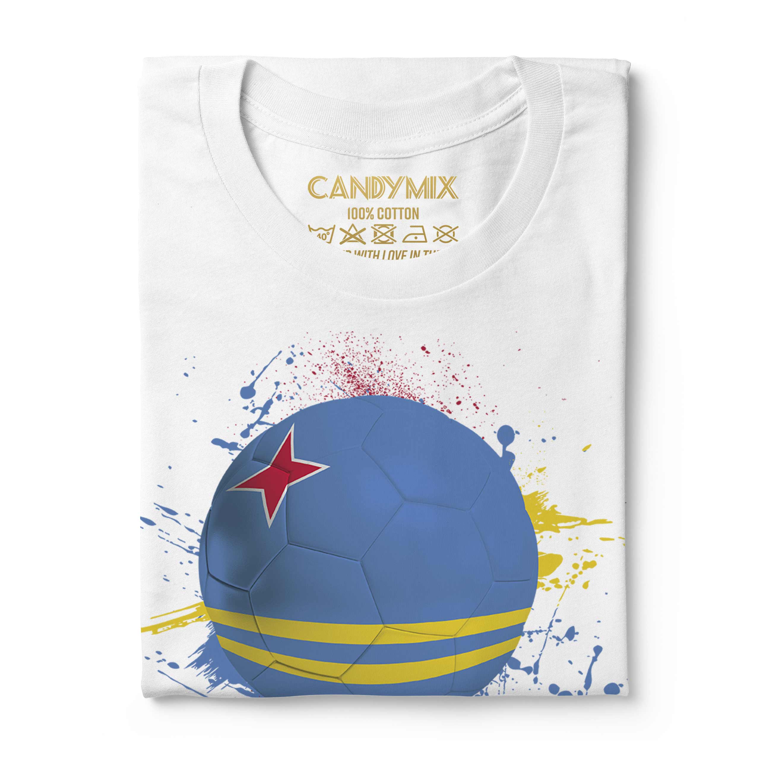 Aruba Football Hommes T-Shirt Cadeau Coupe Du Monde Sport - Picture 5 of 21