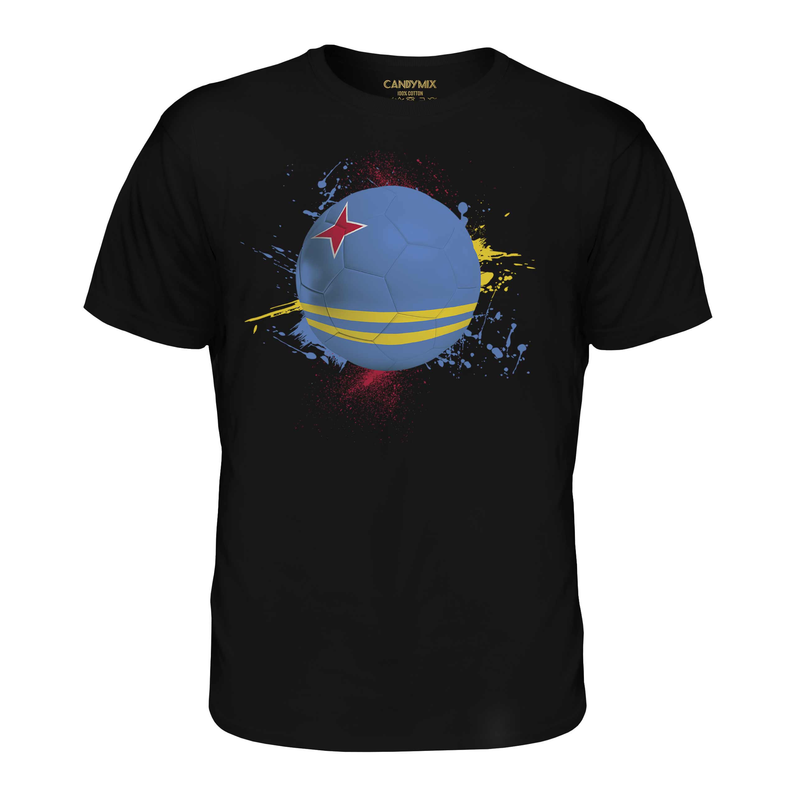 Aruba Football Hommes T-Shirt Cadeau Coupe Du Monde Sport - Picture 8 of 21