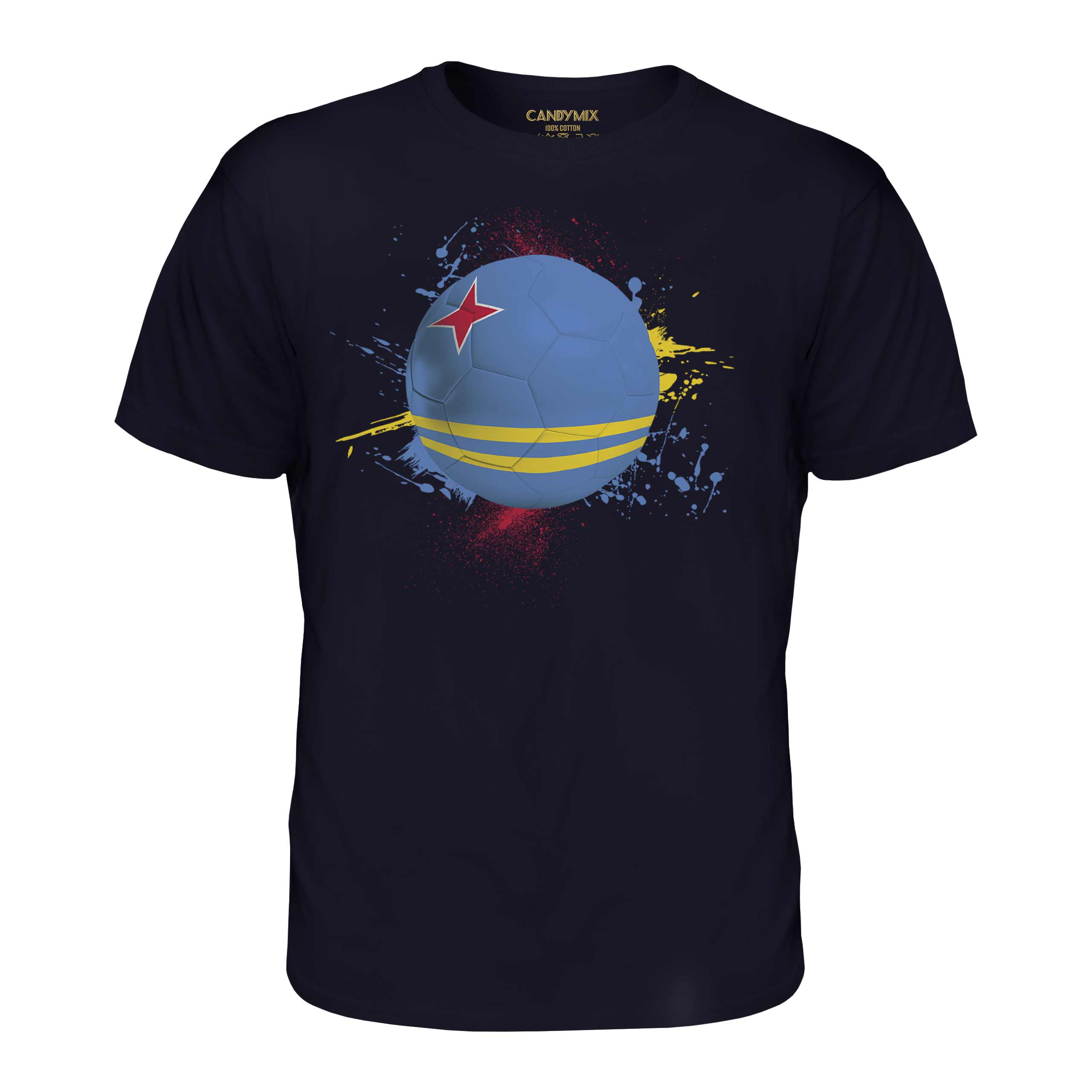 Aruba Football Hommes T-Shirt Cadeau Coupe Du Monde Sport - Picture 18 of 21