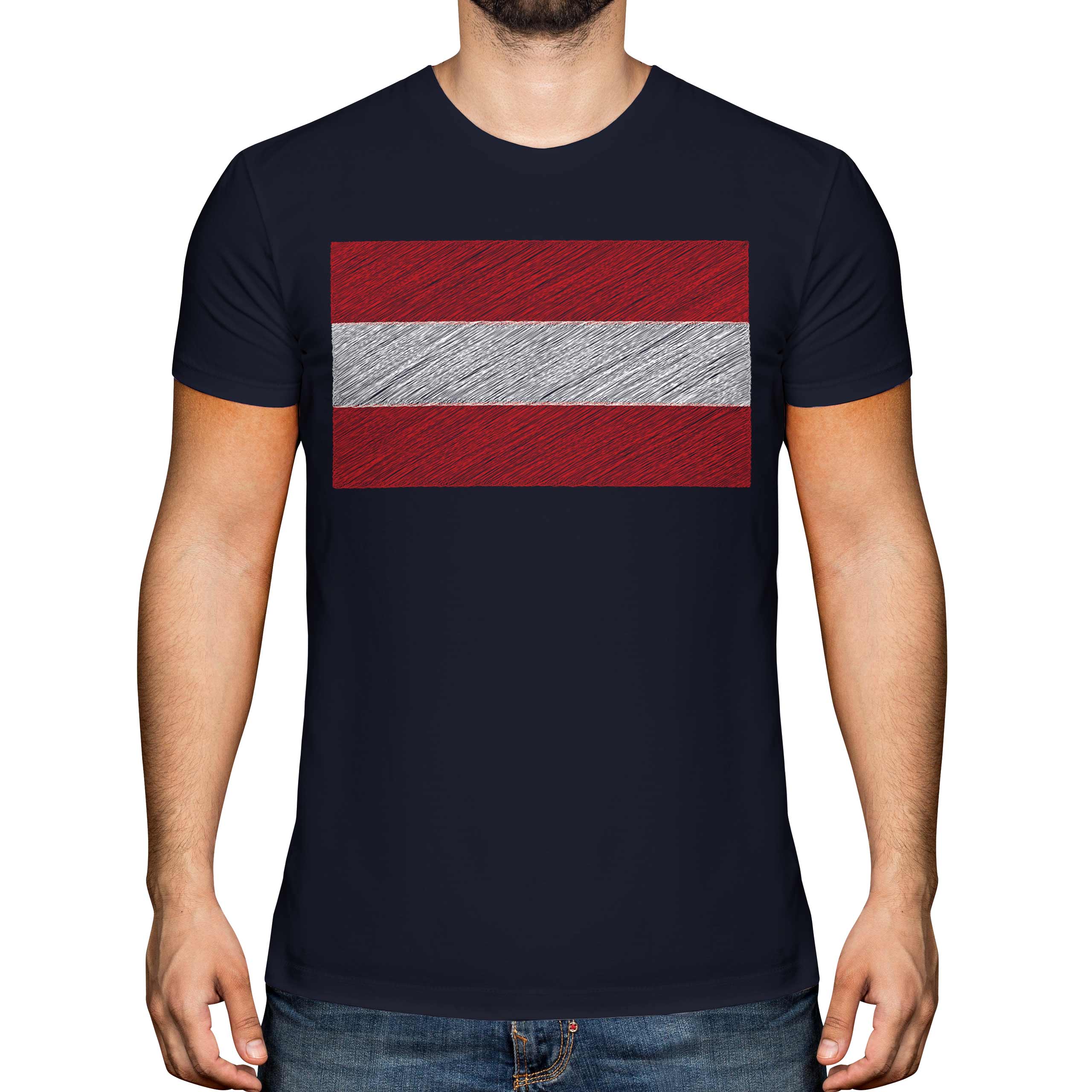 AUSTRIA SCRIBBLE FLAG MENS T-SHIRT TEE TOP GIFT ÖSTERREICH AUSTRIAN - Picture 17 of 21