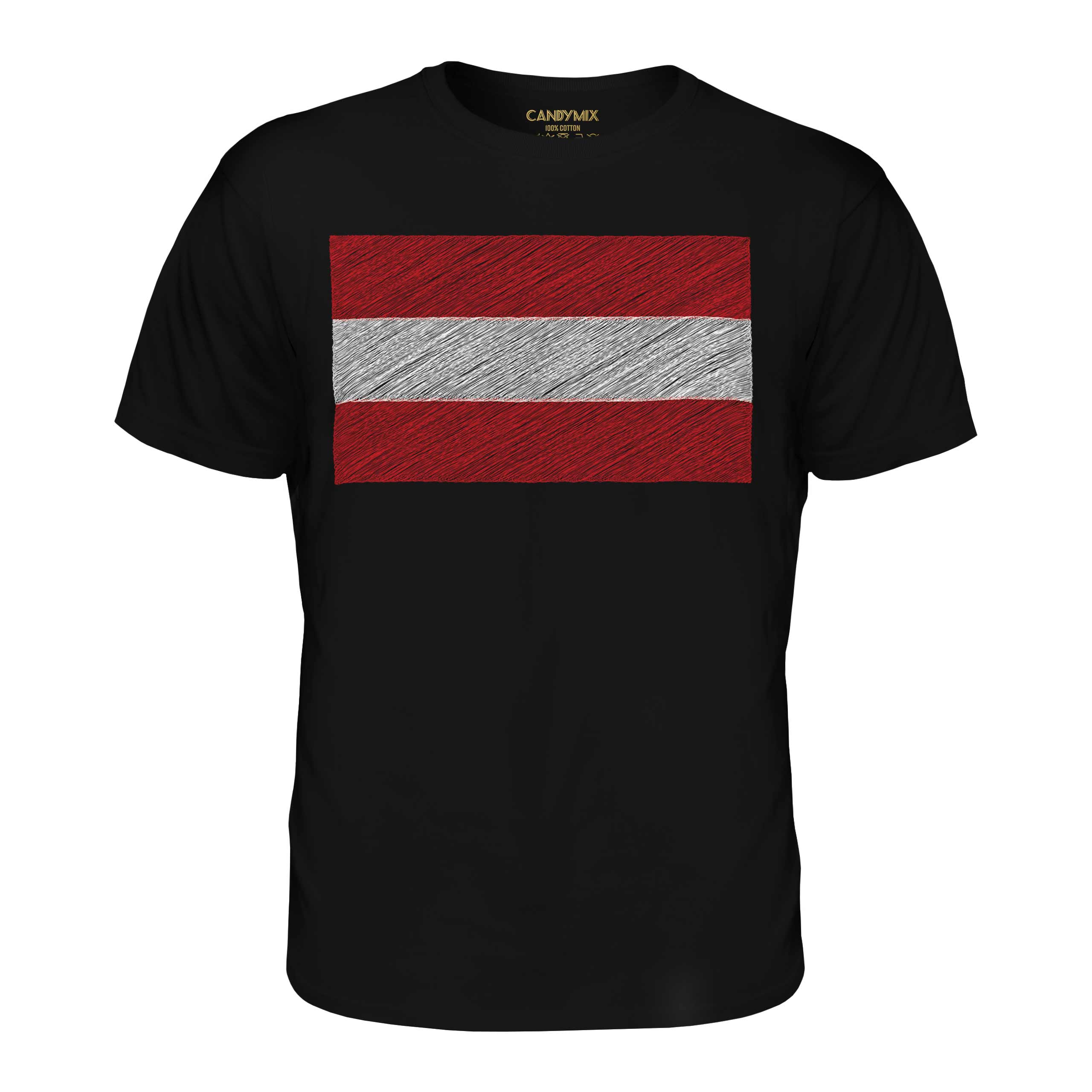 AUSTRIA SCRIBBLE FLAG MENS T-SHIRT TEE TOP GIFT ÖSTERREICH AUSTRIAN - Picture 8 of 21