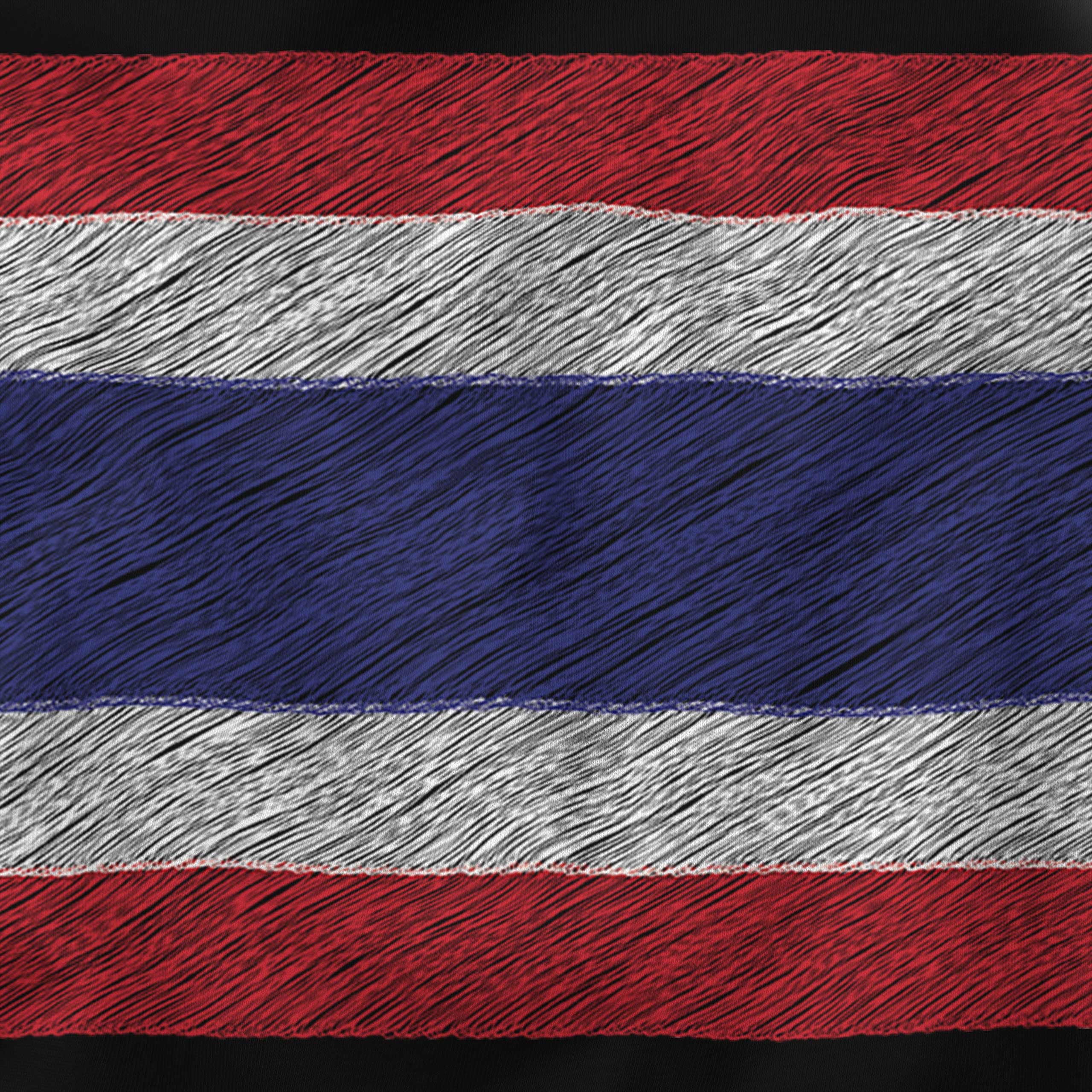 Thailand Gribouillage Drapeau Hommes T-Shirt Cadeau Mueang Thaï Prathet - Picture 9 of 21