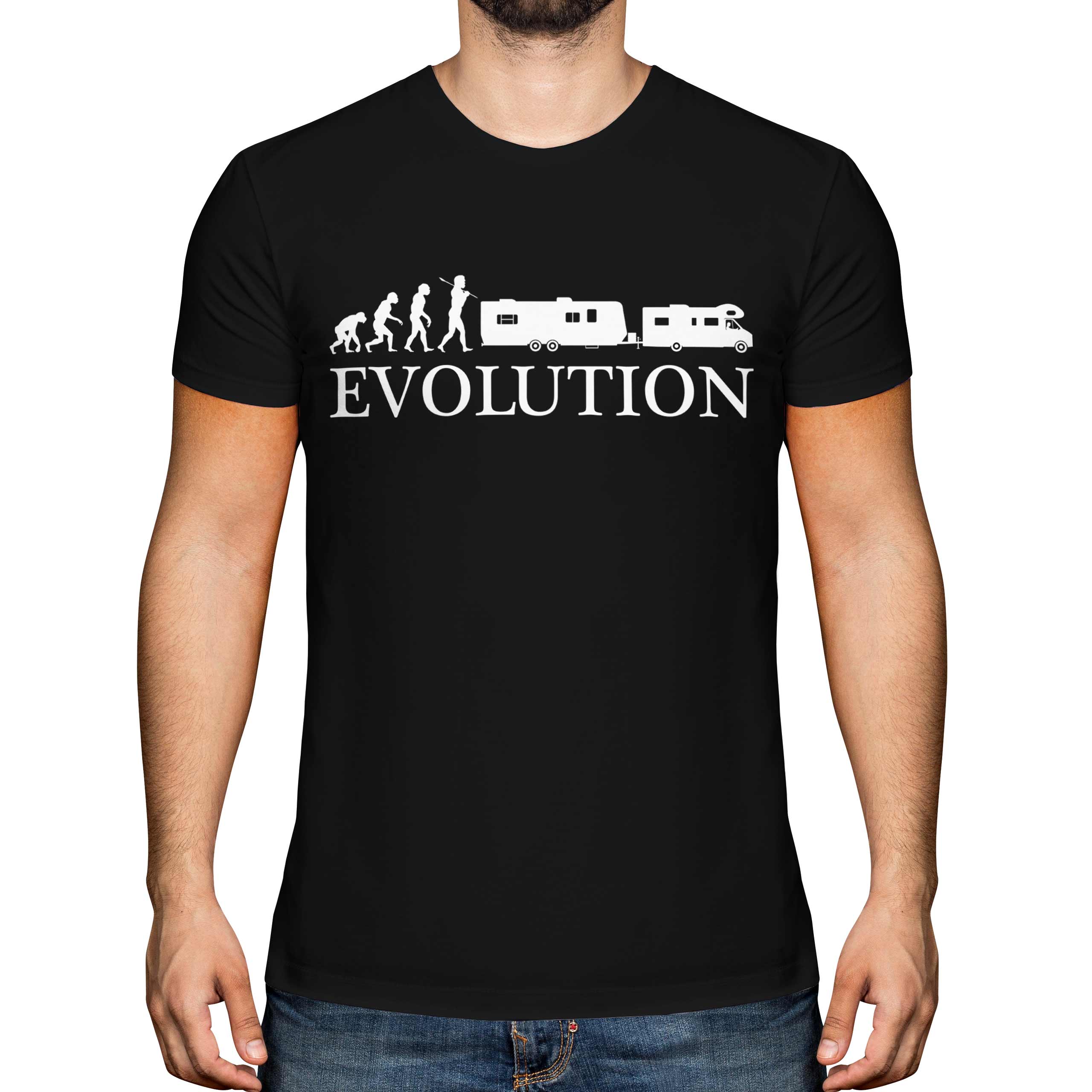 Rv Evolution Of Man Hombre Camiseta Top Regalo Camper Camping - Imagen 7 de 21