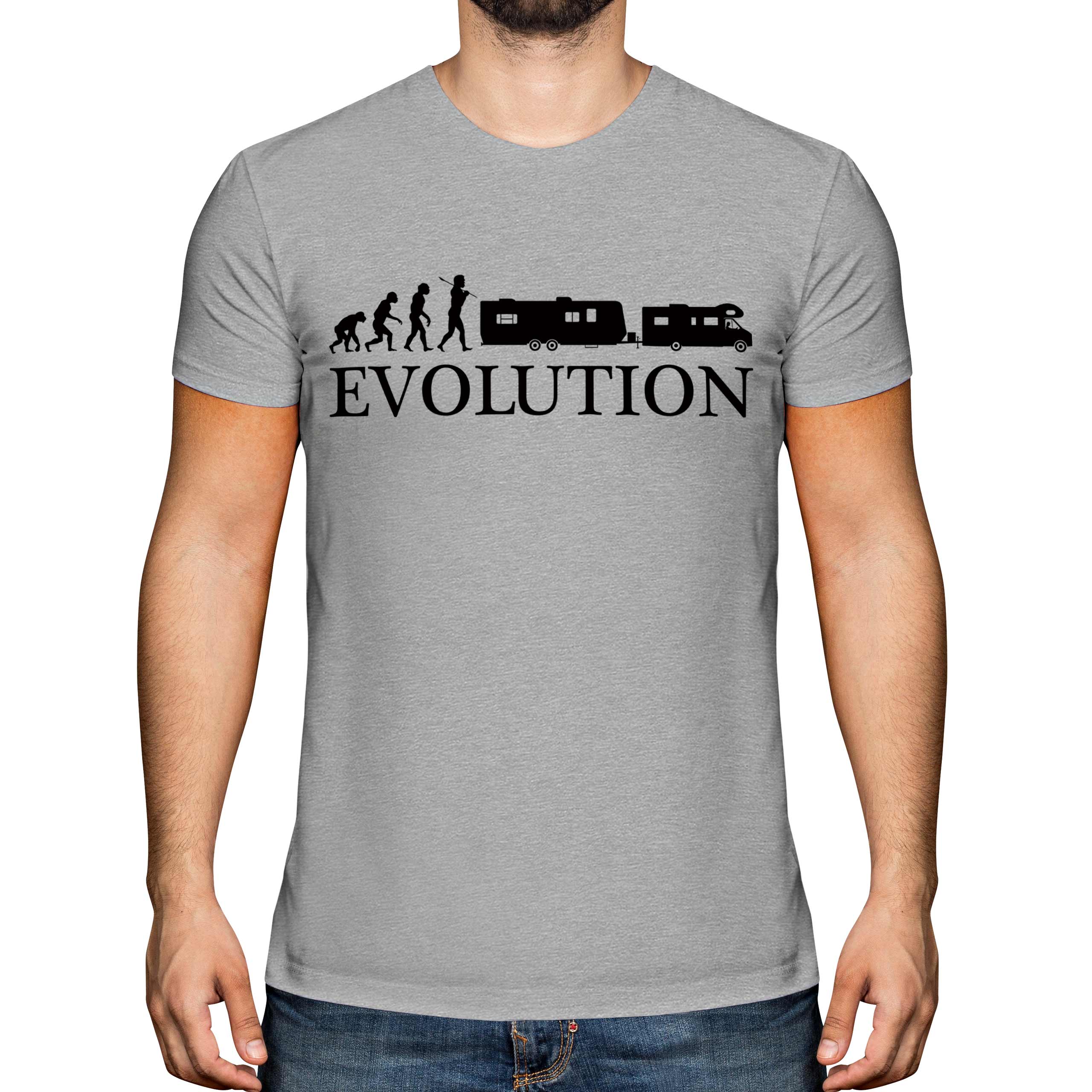 Rv Evolution Of Man Hombre Camiseta Top Regalo Camper Camping - Imagen 12 de 21
