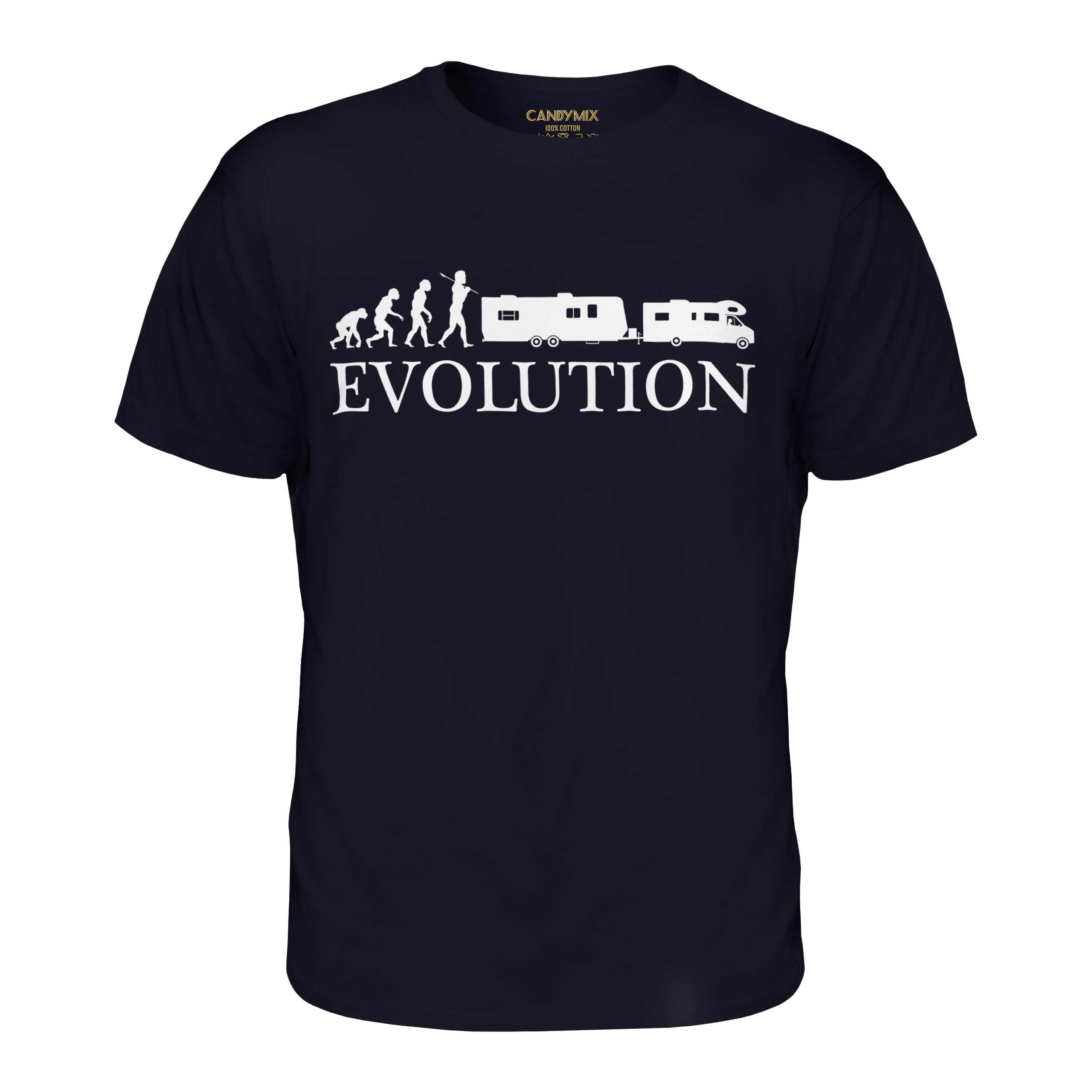 Rv Evolution Of Man Hombre Camiseta Top Regalo Camper Camping - Imagen 18 de 21