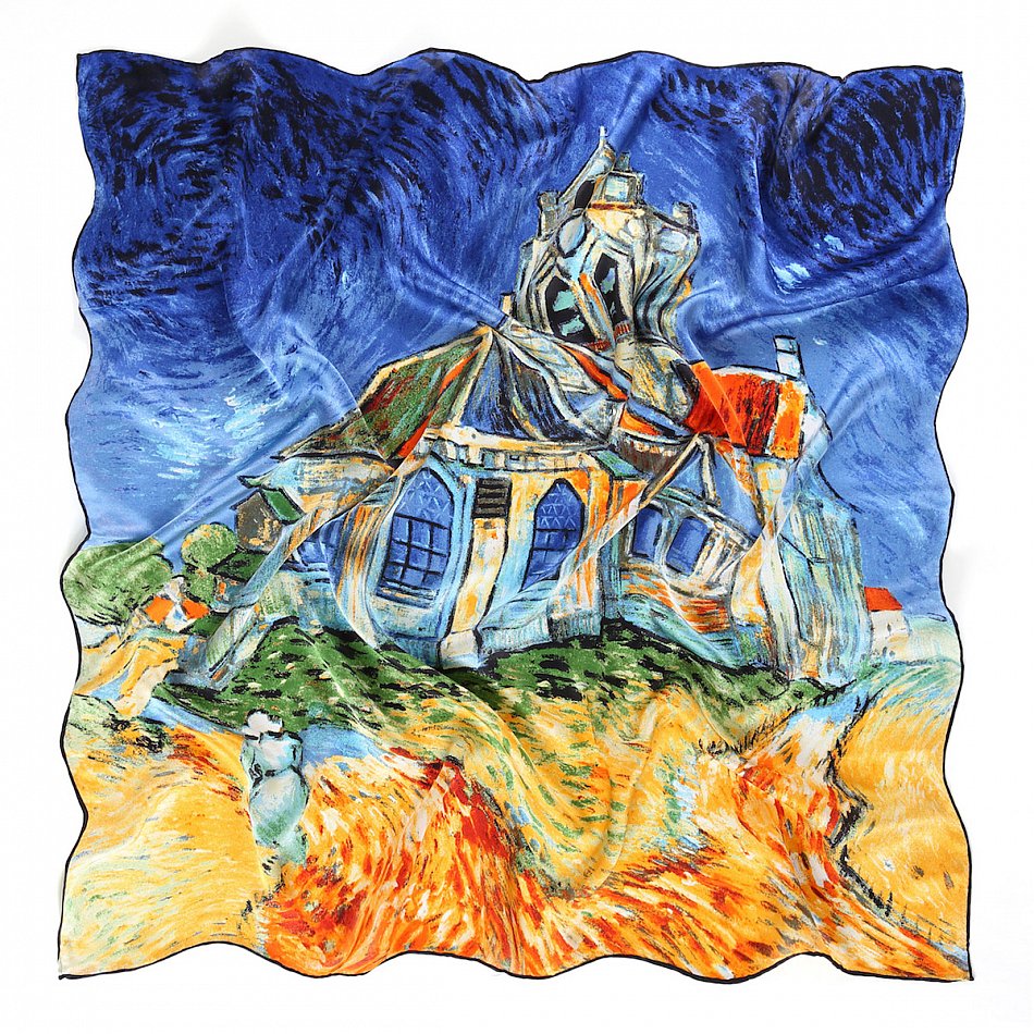 prettystern Darte Donna Sciarpa di Seta foulard 160cm lunga Impressionismo Van Gogh Claude Monet prettystern Darte Donna Sciarpa di Seta foulard 160cm lunga Impressionismo Van Gogh Claude Monet