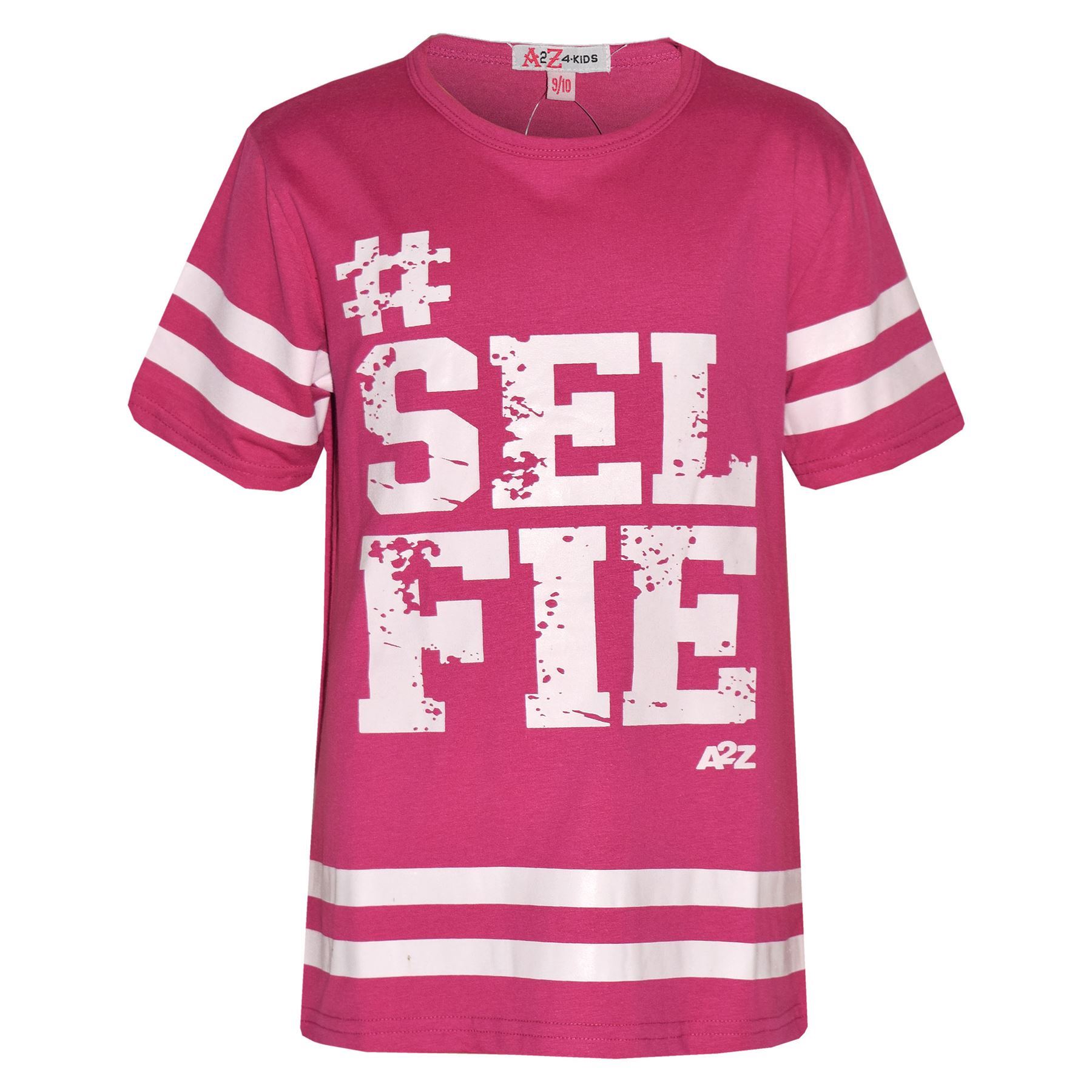 Top Bambina di Design Selfie Stampa Moda Trendy T Shirt Maglietta Età 7-13
