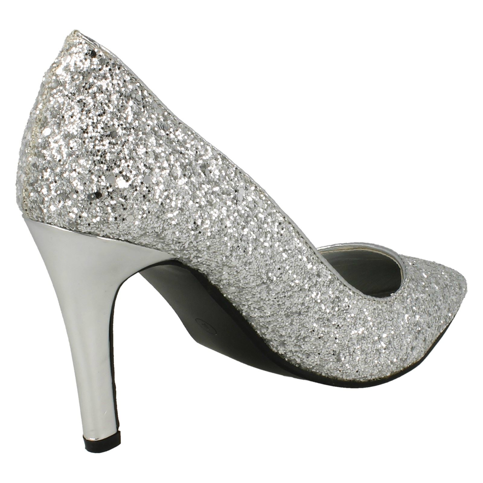 Zapatos De Tacón Brillantes Para Dama Anne Michelle Con Punta Afila - Imagen 34 de 37