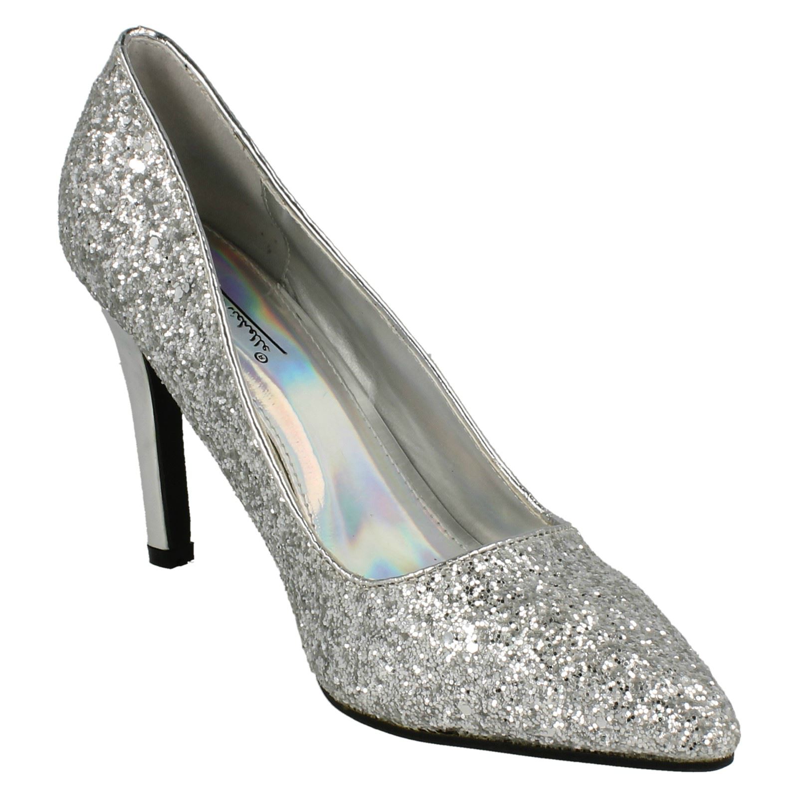 Zapatos De Tacón Brillantes Para Dama Anne Michelle Con Punta Afila - Imagen 37 de 37