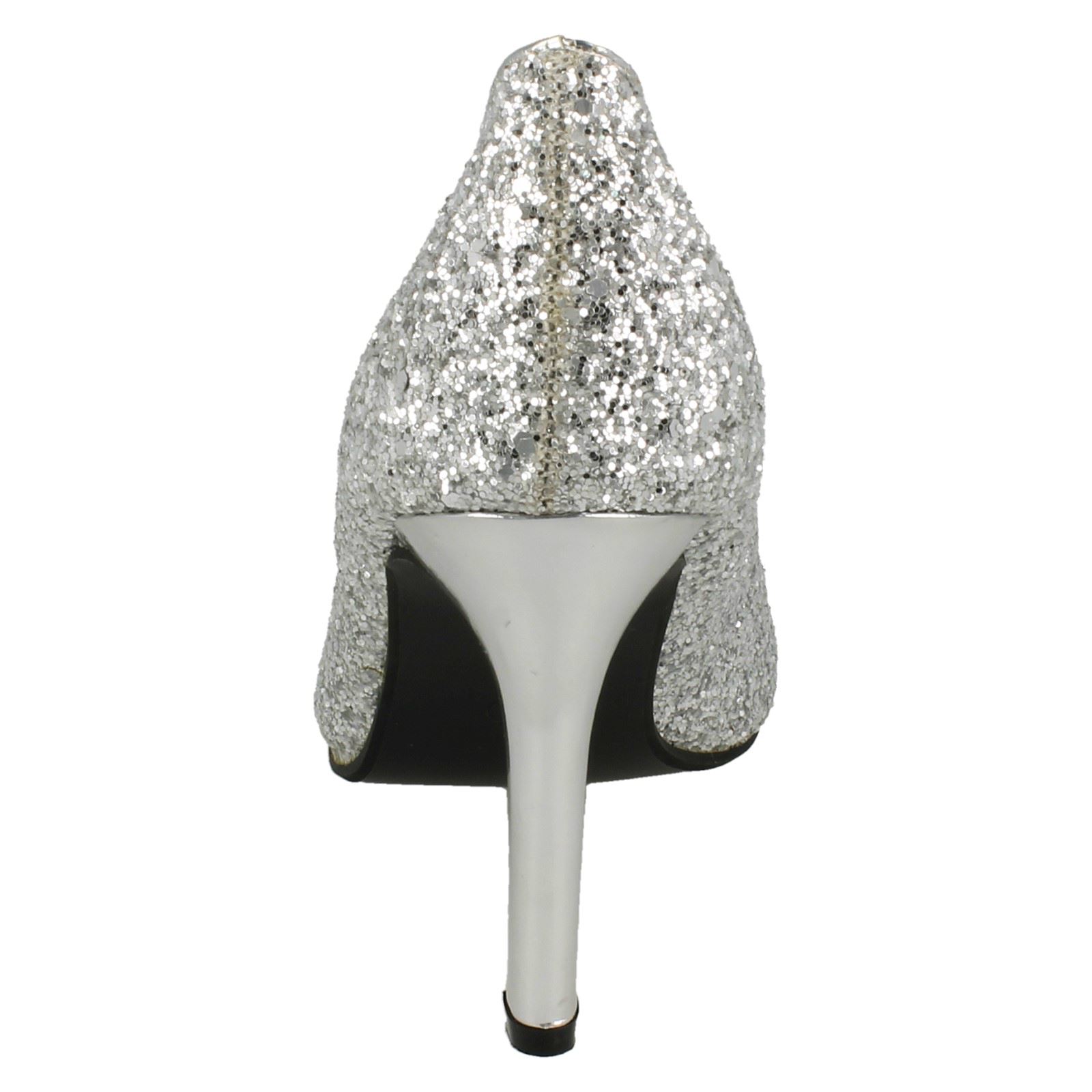 Zapatos De Tacón Brillantes Para Dama Anne Michelle Con Punta Afila - Imagen 36 de 37