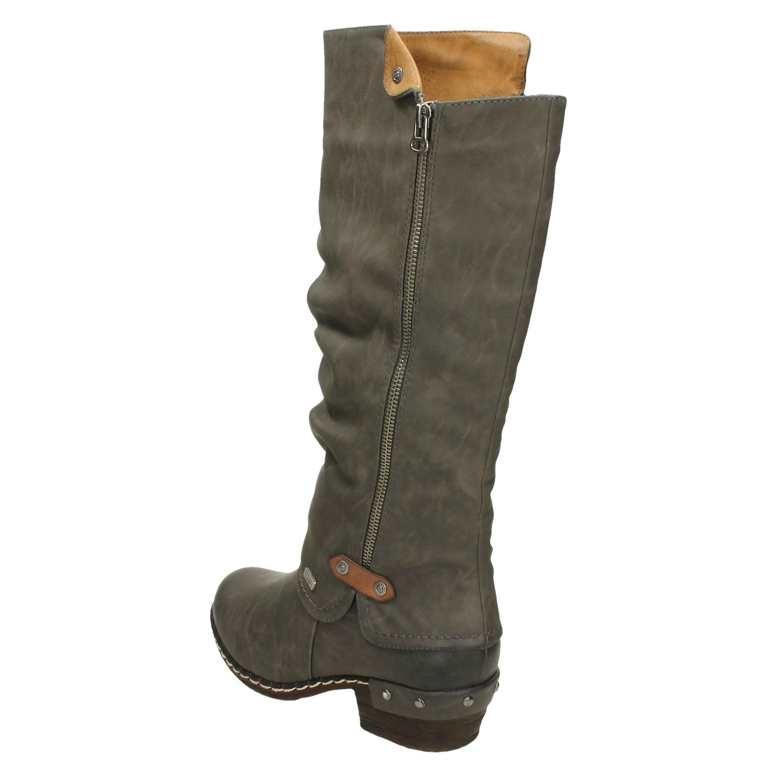 rieker knee length boots