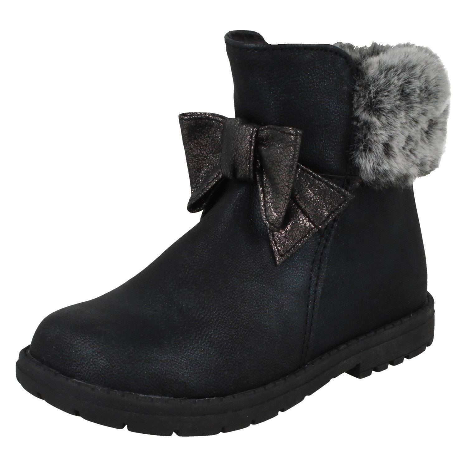 Ragazze Collo IN Pelliccia Stivali Caviglia