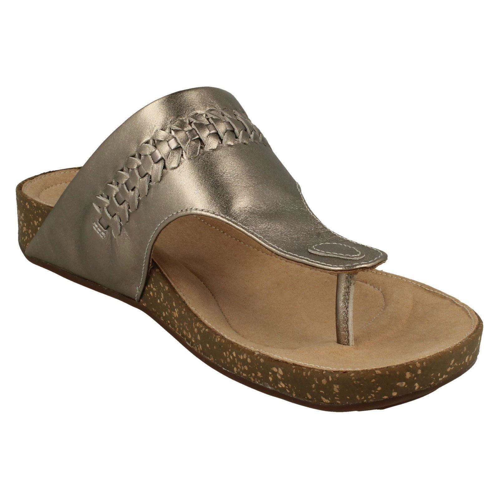 Un Perri Vibe * Ladies Unstructured By Clarks Toe Post Sandals