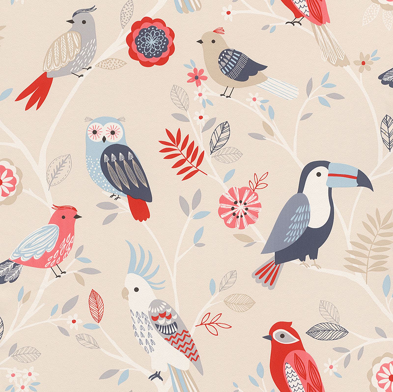 BEAUTIFUL BIRDS THEMED WALLPAPERS IN VARIOUS DESIGNS FEATURE WALL ROOM