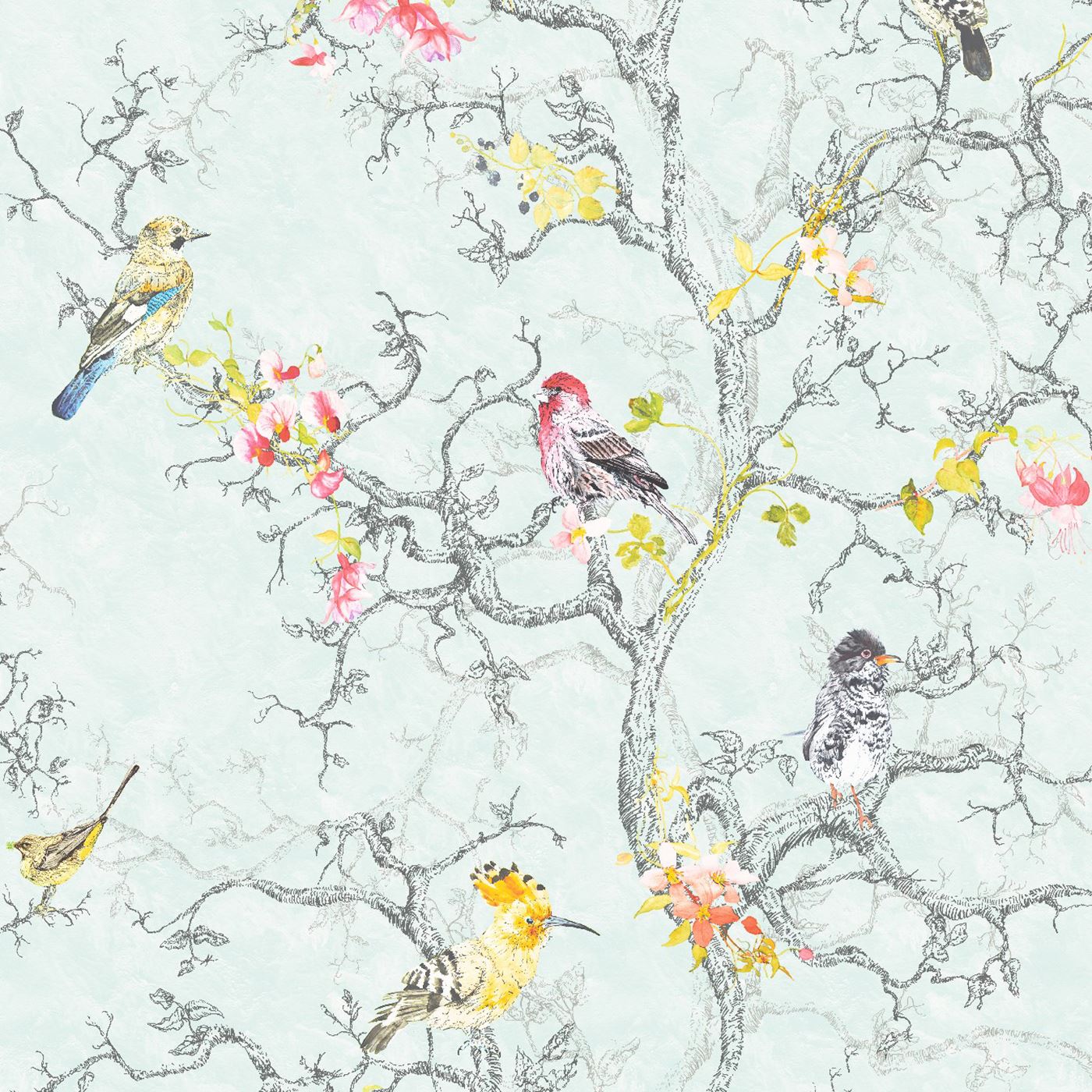 BEAUTIFUL BIRDS THEMED WALLPAPERS IN VARIOUS DESIGNS FEATURE WALL ROOM
