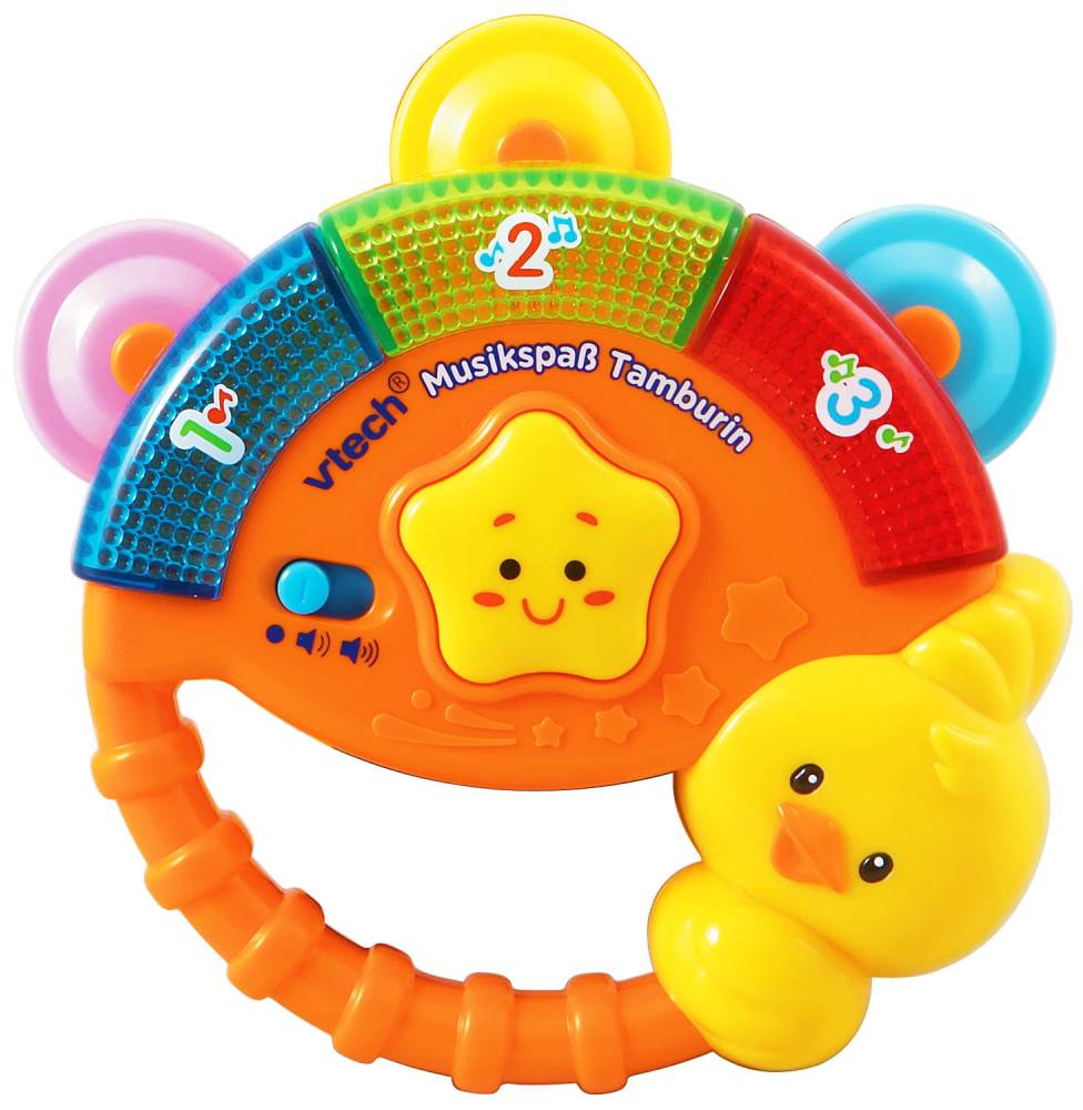 Vtech musikspaß tamburin rassel greifling jetzt