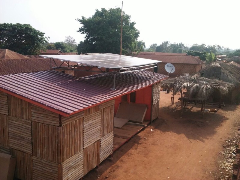 L'Agence Energie du village de Djékloué après installation