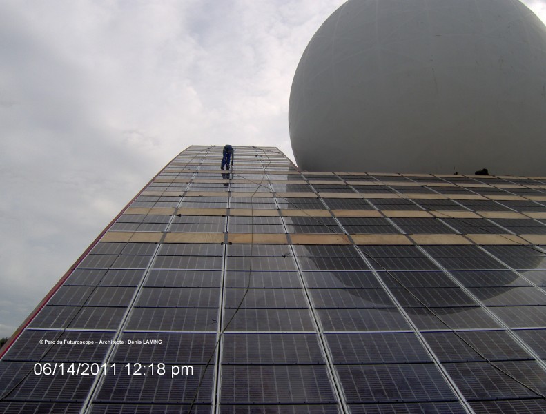 Futuroscope - travaux sur corde pour SERGIES