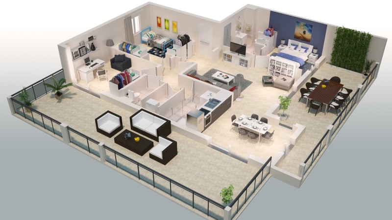 Perspective int&eacute;rieure