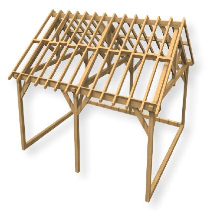 2 Bay Cart Shed