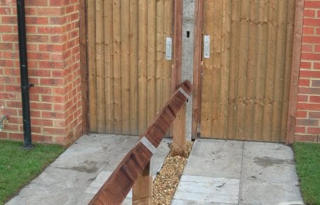 Close boarded pedsetrian softwood gate 2