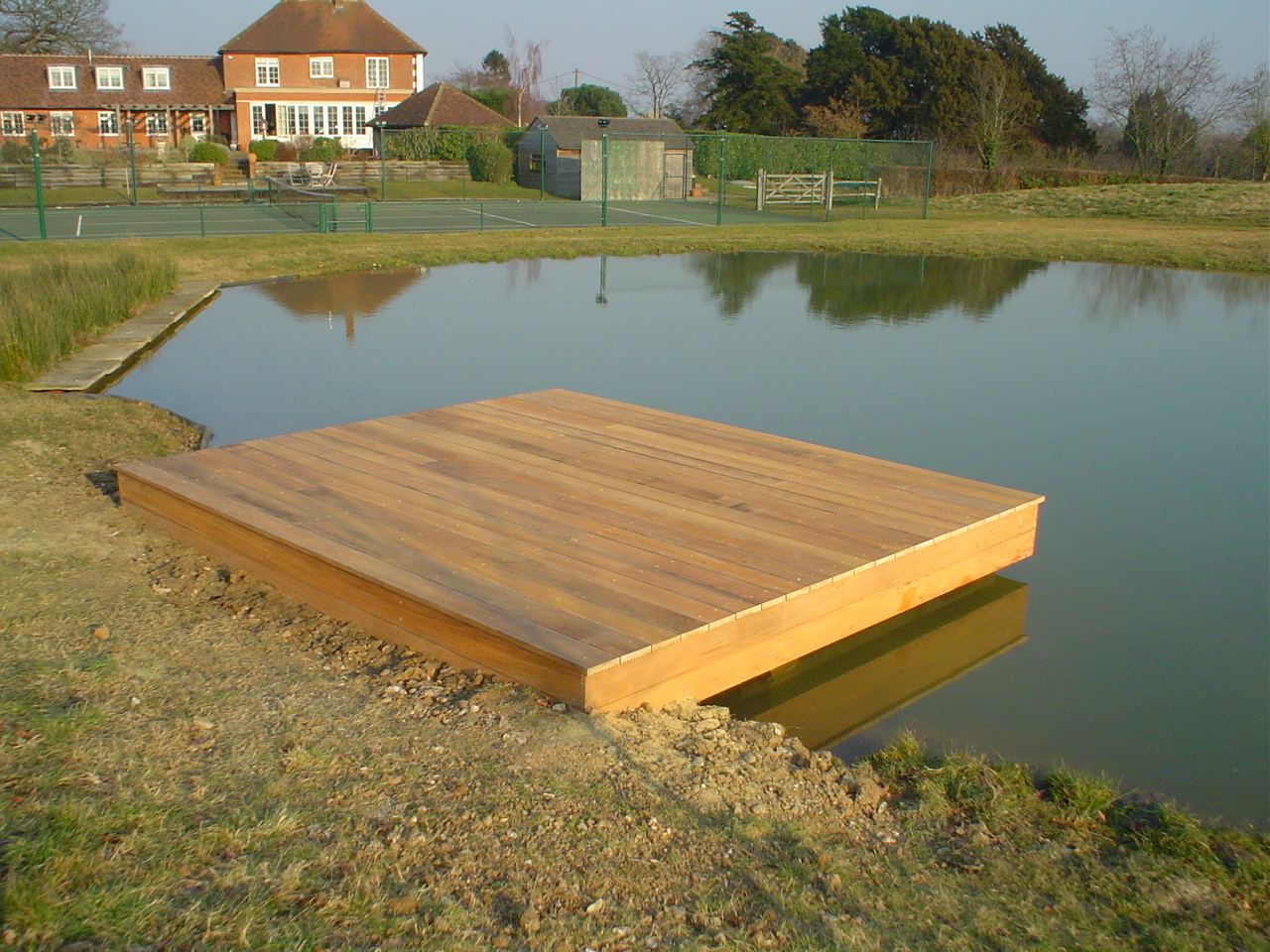 WL West & Sons Ltd Yellow Balau wooden decking