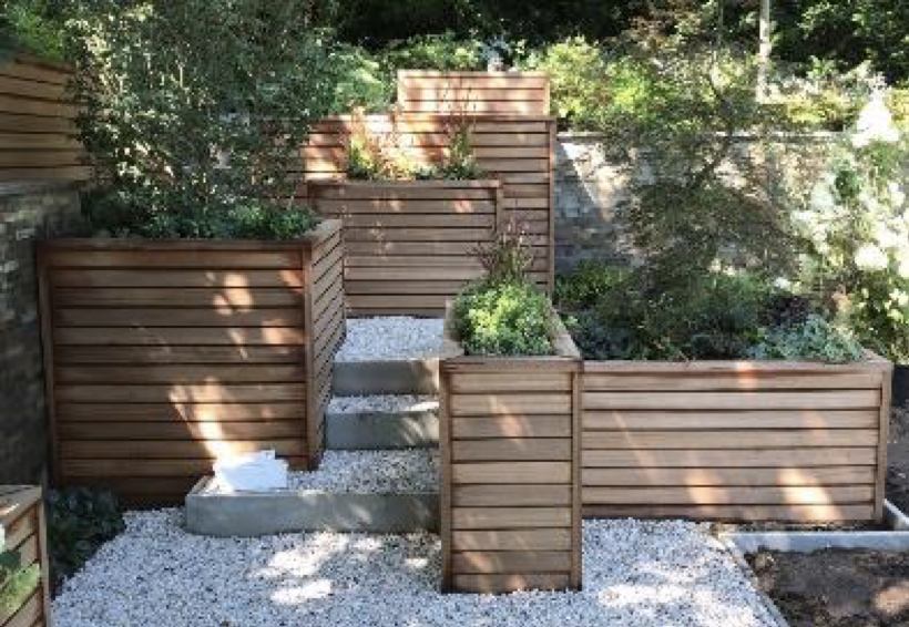 bespoke timber planters