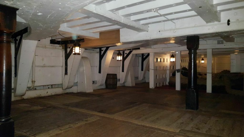 The Orlop deck on H.M.S Victory.