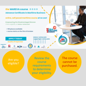 Advance Certificate in Maritime Business, MAR-EVA