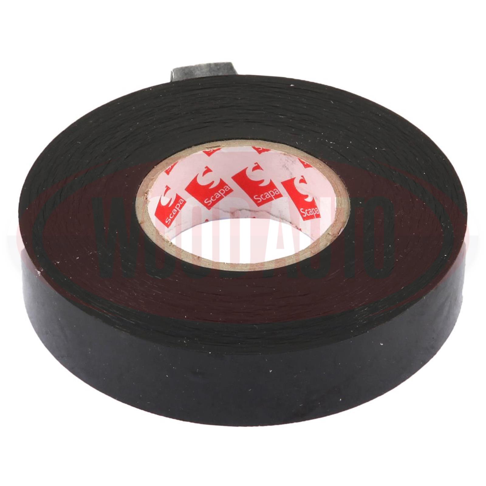 TP1110B PVC NonAdhesive Tape, Black, 19mm x 40m
