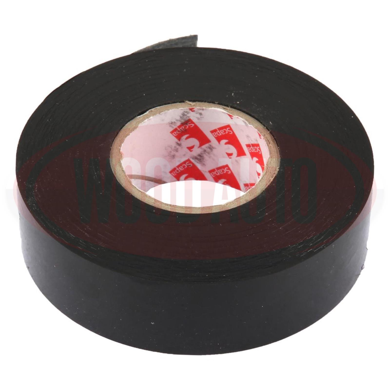 TP1111B PVC NonAdhesive Tape, Black, 25mm x 40m