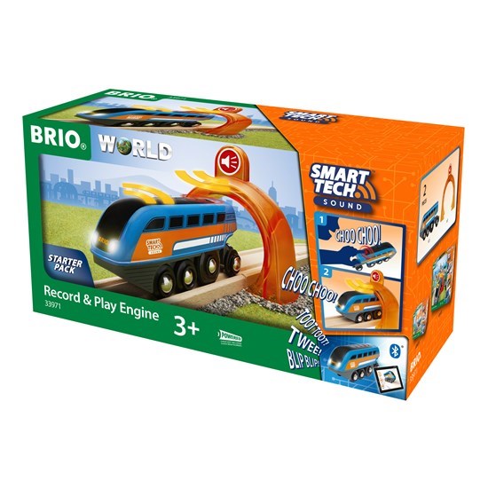 Portique Pompier BRIO World Smart Tech Sound - Accessoire Train Bois | Avec Sons & Lumières | Dès 3 Ans