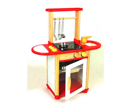 PINTOY - Wooden Kitchen Combo - Red 6553