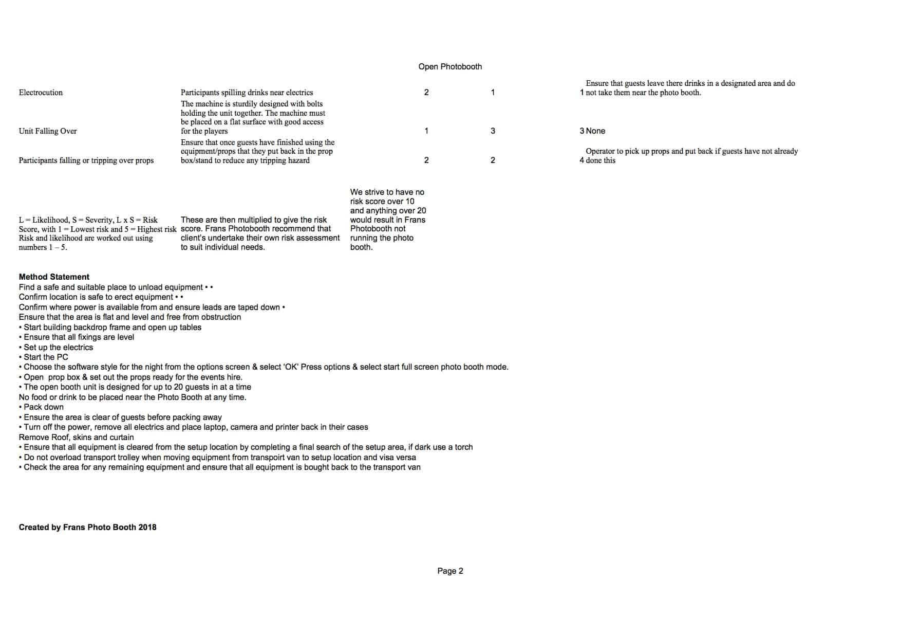 Risk Assessment 1 Risk Assessment 1