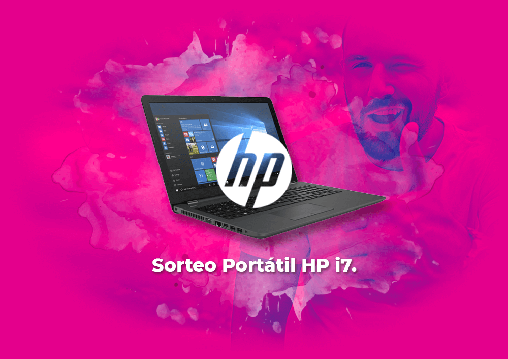 Sorteo Portátil HP con procesador i7 de 8ª generación.