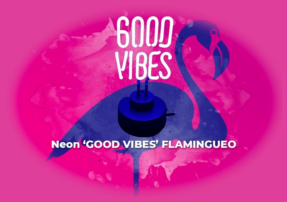Sorteo neon ‘Good Vibes’ by Flamingueo