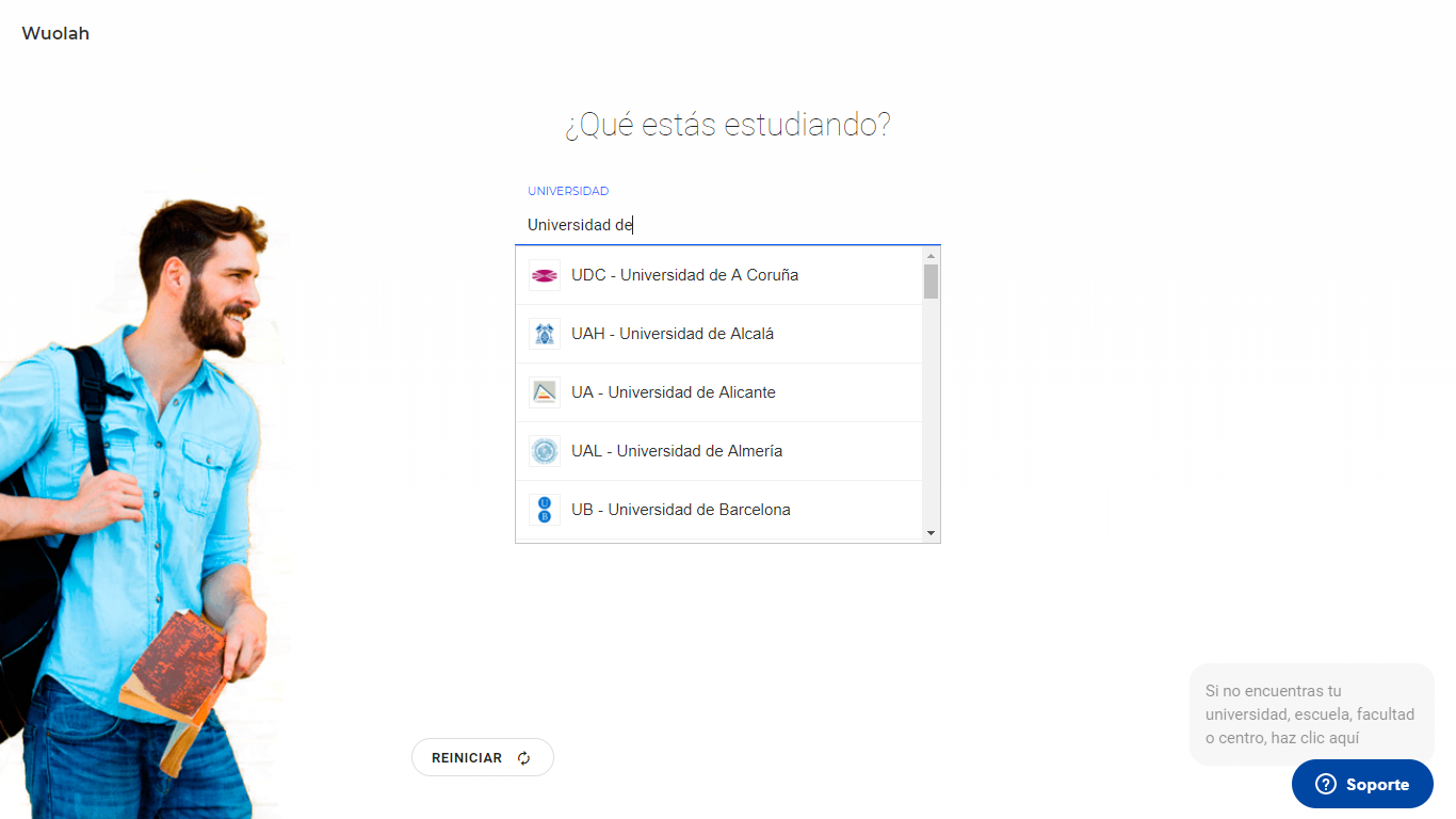 Selección de universidad