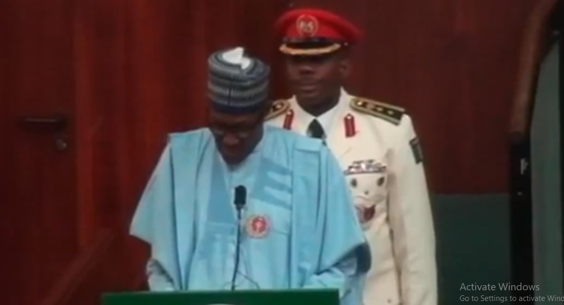 Buhari Presents budget 2018