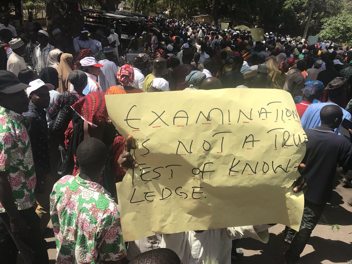 Kaduna teachers protest sacking after they were fired for incompetence
