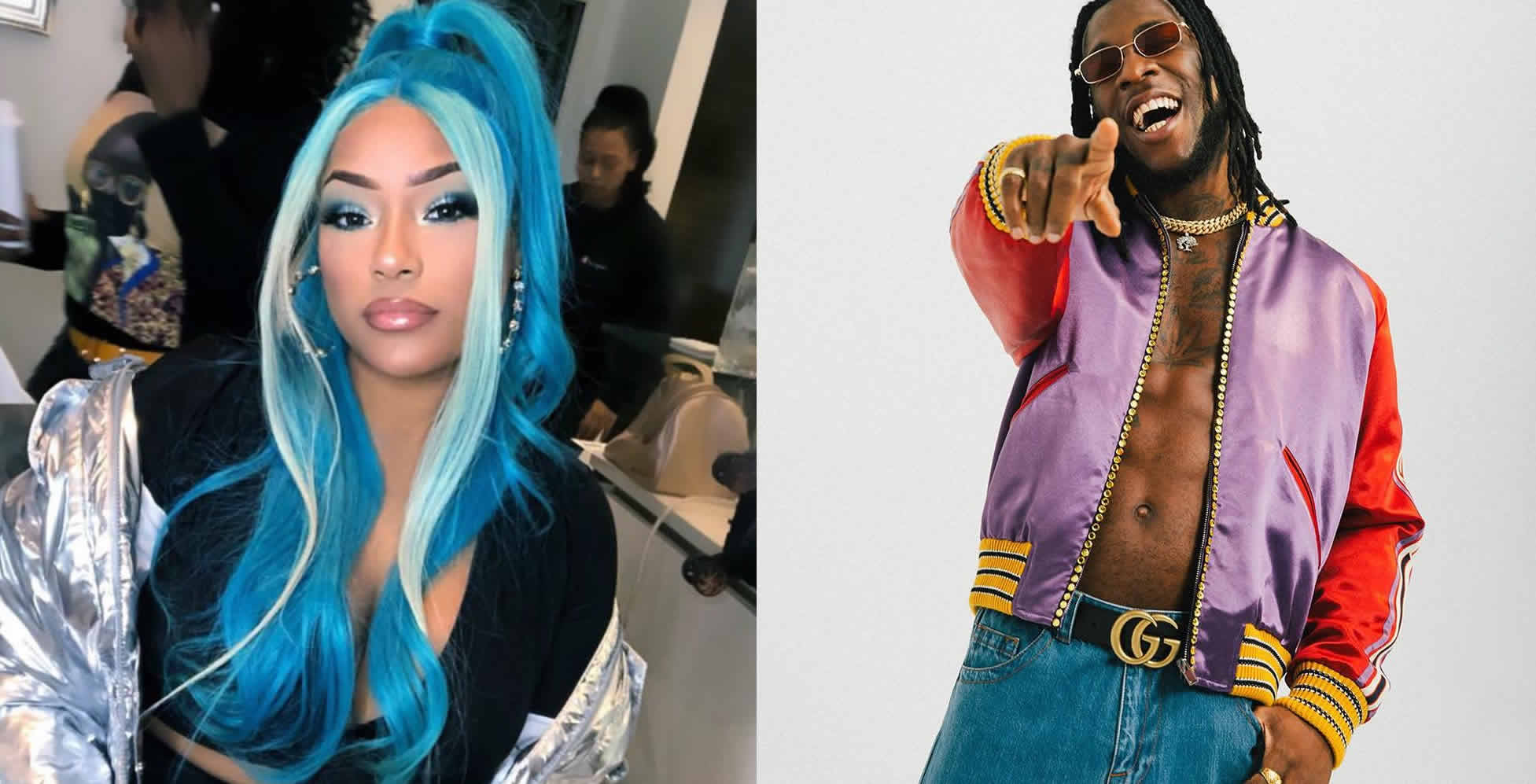 Stefflon Don reacts after Burna Boy shared their bedroom video